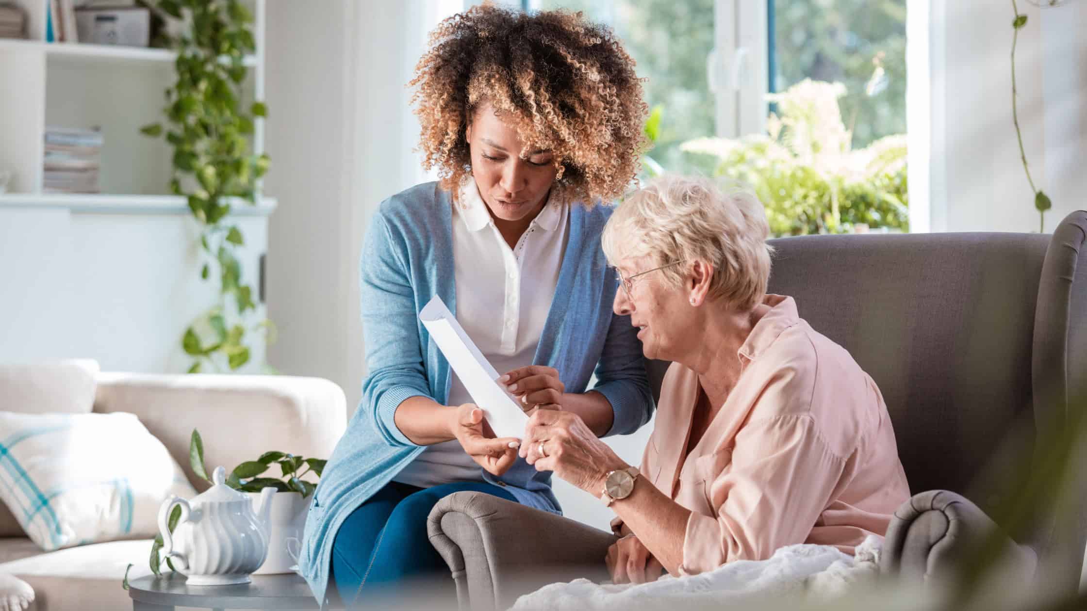 Blog Cover- Senior getting help to prepare for future