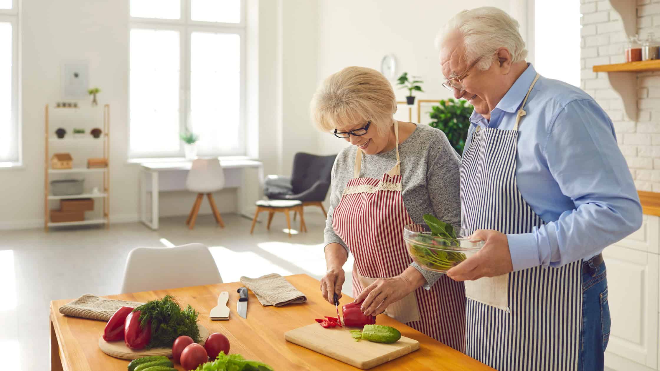 Blog Cover- Two older adults cooking together