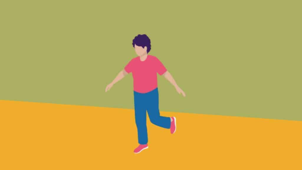 Rocking the boat balance exercise 
