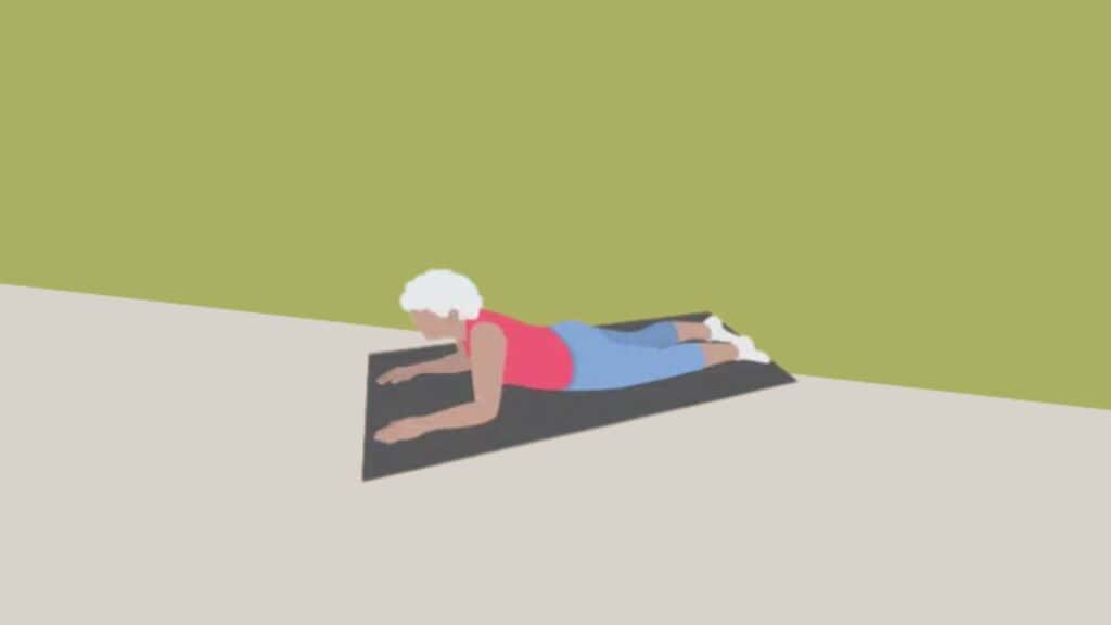 Lay like a Sphinx Yoga Pose