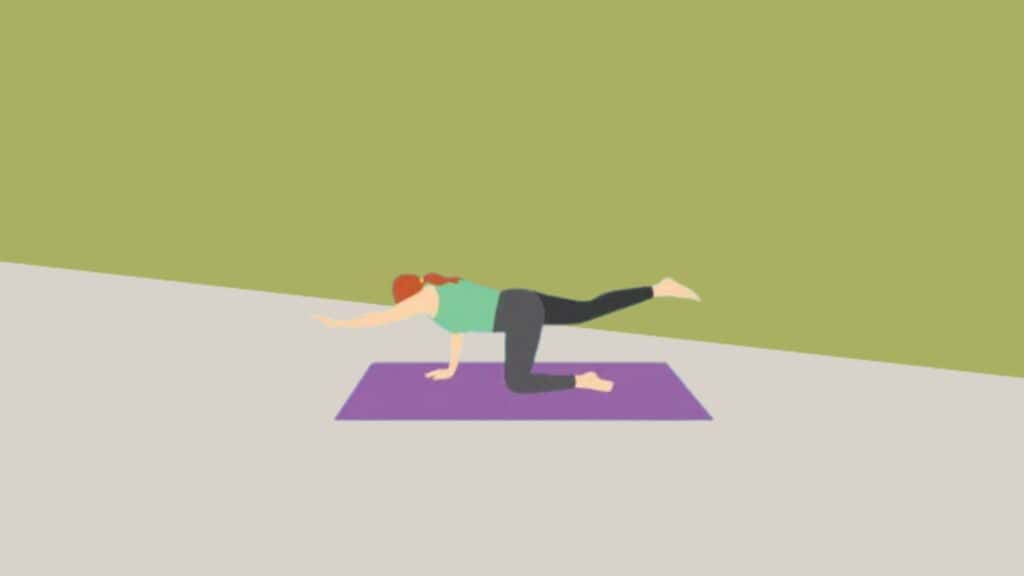 Bird Dog Yoga Pose