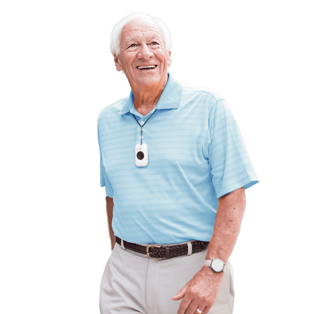 Man smiling wearing On the Go with Wandering Man smiling wearing On the Go with Wandering