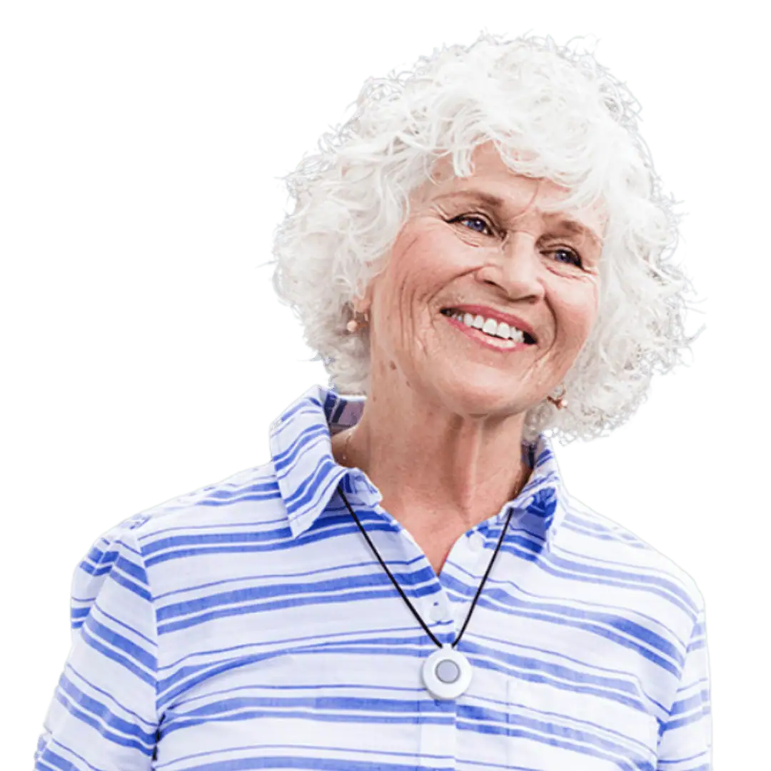 Women wearing HomeSafe-Home Women wearing Lifeline's HomeSafe
