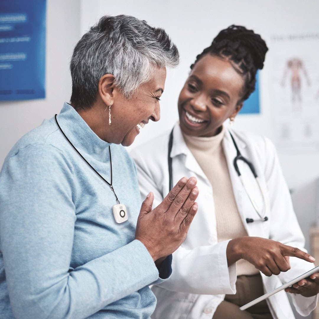 Women with On the Go talking to doctor Women with On the Go talking to doctor