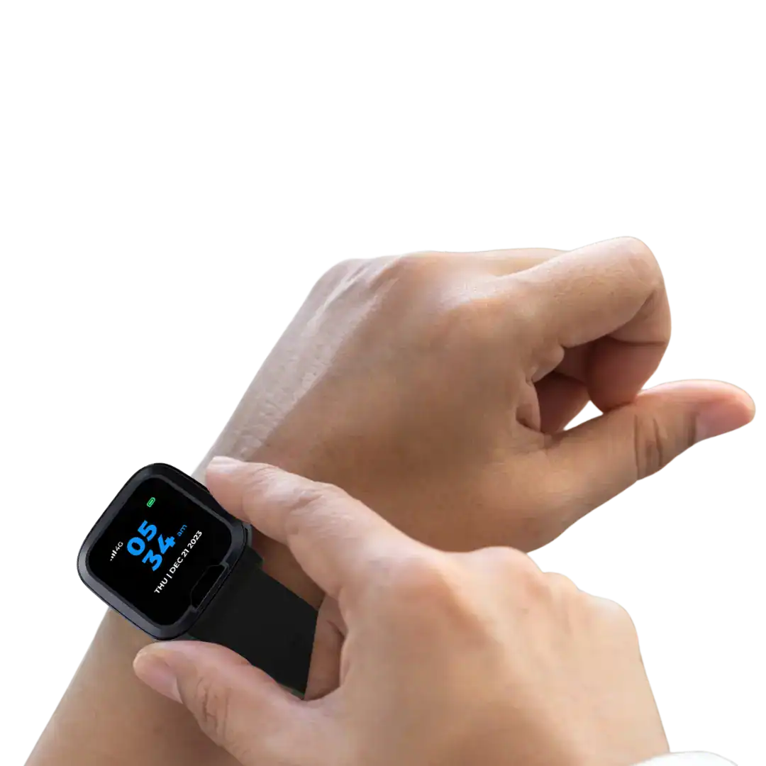 Hand Model wearing On the Go Smartwatch